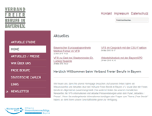 Tablet Screenshot of freieberufe-bayern.de